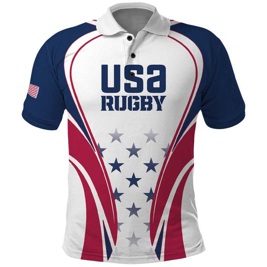 Custom USA Rugby Simple Style Polo Shirt