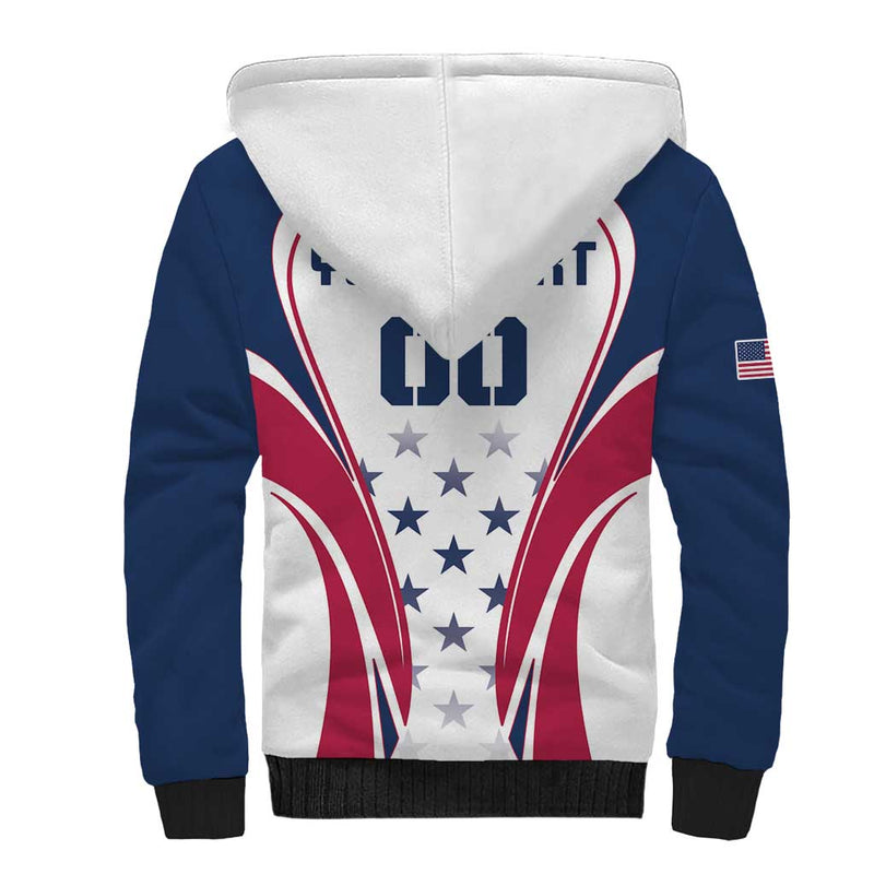 Custom USA Rugby Simple Style Sherpa Hoodie