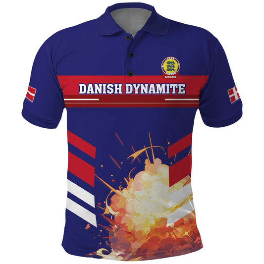 Custom Denmark Football Come On Danish Dynamite Polo Shirt