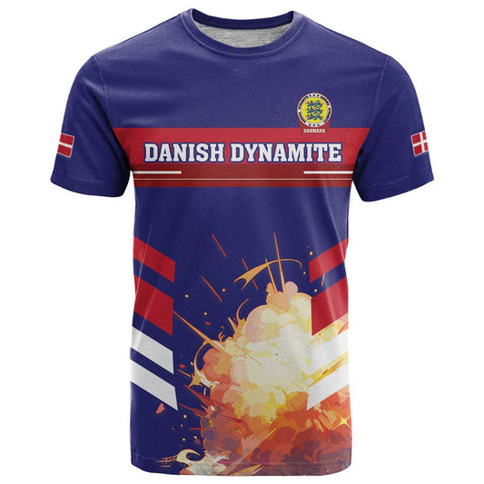 Custom Denmark Football Come On Danish Dynamite T Shirt