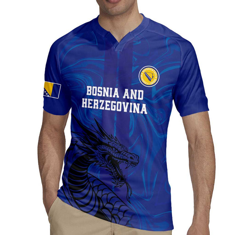 Custom Bosnia And Herzegovina Football The Dragons Go Champions Rugby Jersey