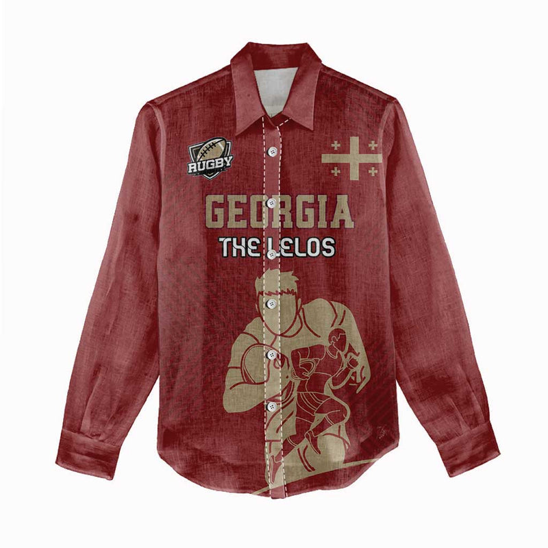 Custom Georgia Rugby The Lelos Go Champions Women Casual Shirt