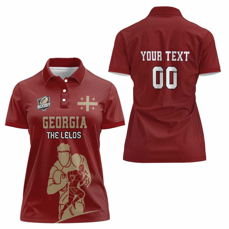 Custom Georgia Rugby The Lelos Go Champions Women Polo Shirt