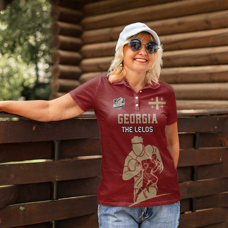 Custom Georgia Rugby The Lelos Go Champions Women Polo Shirt