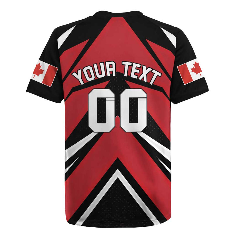 Custom Canada Hockey Black Bear Playing Ice Hockey Rugby Jersey