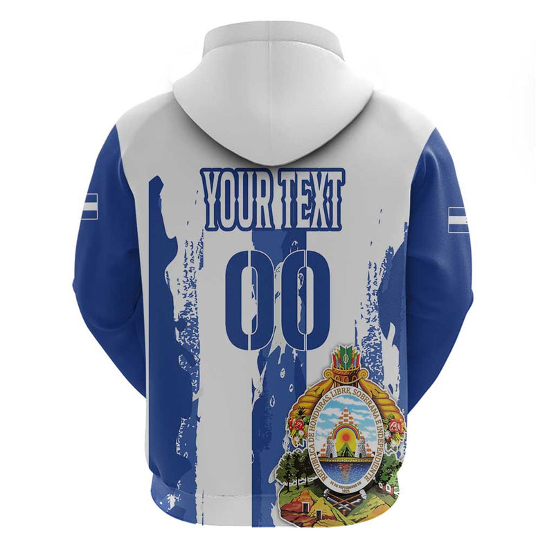 Custom Honduras Football Los Catrachos Grunge Style Hoodie