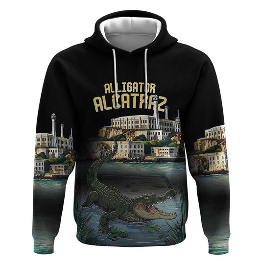 Everglades Alligator Alcatraz Florida Hoodie