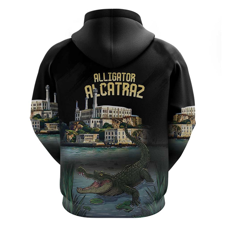 Everglades Alligator Alcatraz Florida Hoodie