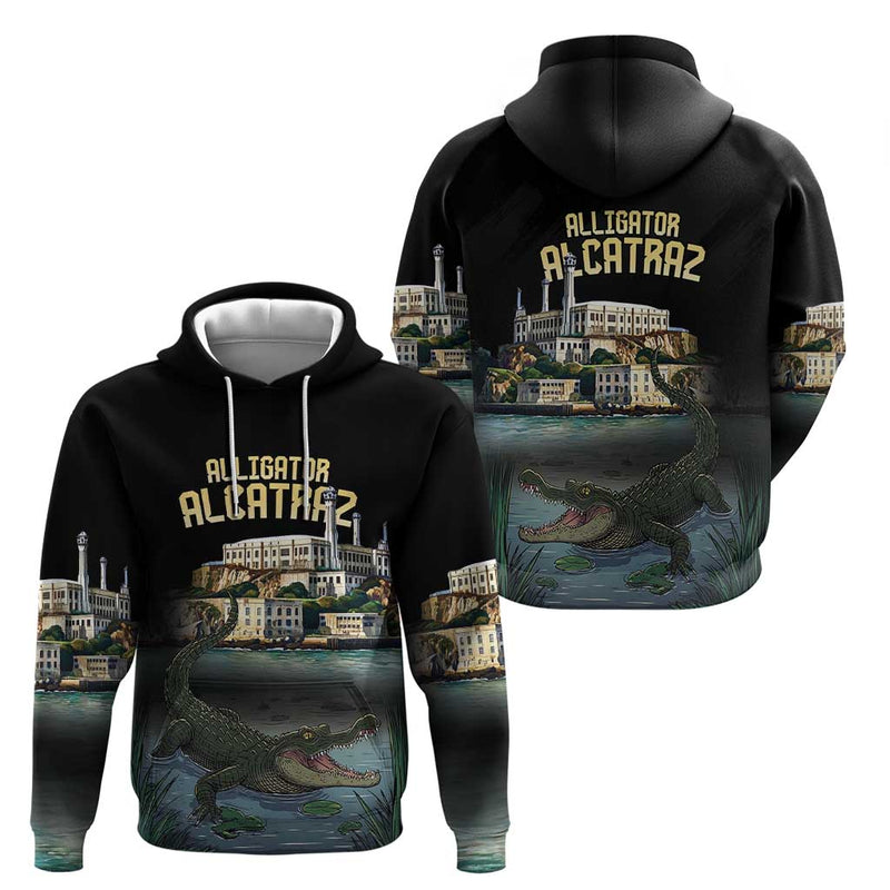 Everglades Alligator Alcatraz Florida Hoodie