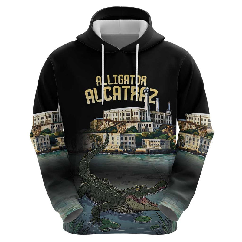 Everglades Alligator Alcatraz Florida Hoodie
