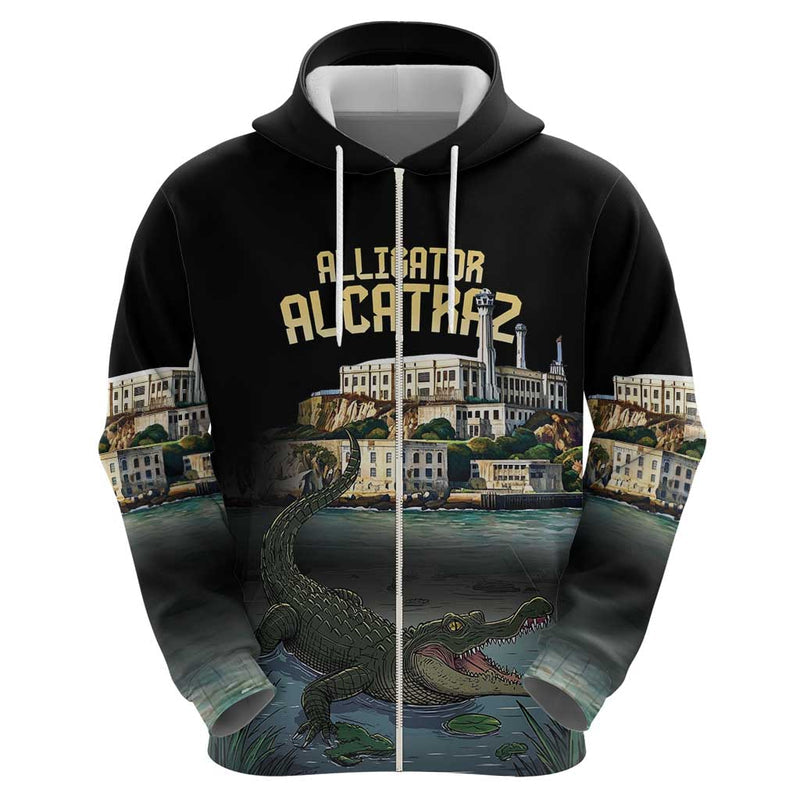 Everglades Alligator Alcatraz Florida Hoodie