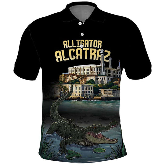 Everglades Alligator Alcatraz Florida Polo Shirt