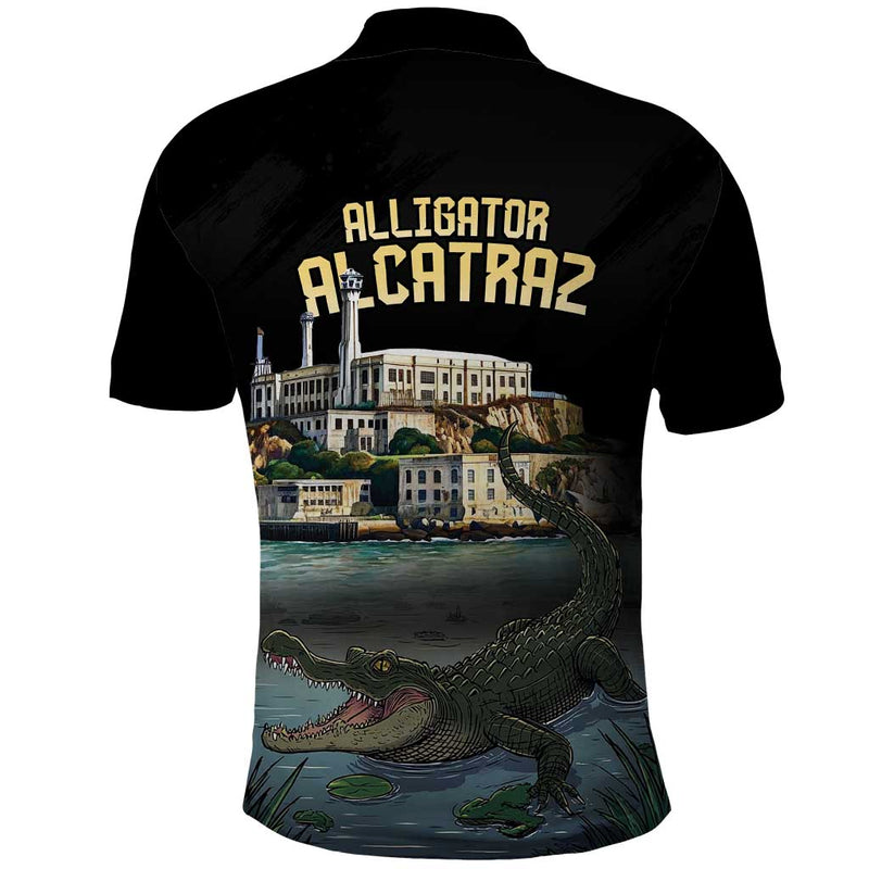 Everglades Alligator Alcatraz Florida Polo Shirt