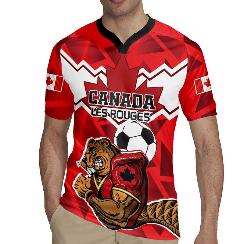 Custom Canada Football Beavers Mascot Rugby Jersey