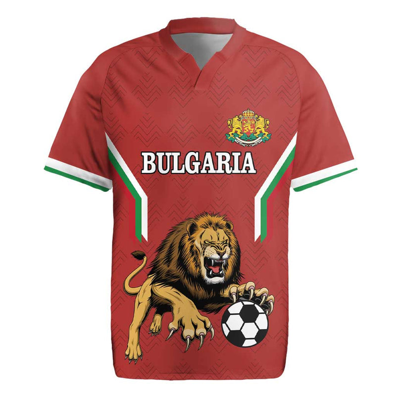 Custom Bulgaria Football The Lions Come Champions Red Version Rugby Jersey