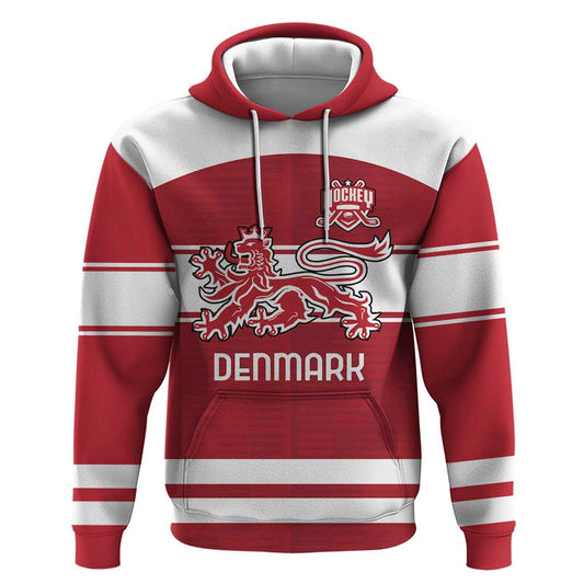 Custom Denmark Hockey Danish Lions Hoodie