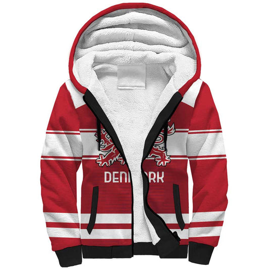 Custom Denmark Hockey Danish Lions Sherpa Hoodie