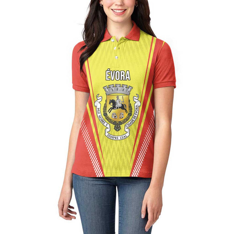 Evora Portugal Sporty Style Women Polo Shirt