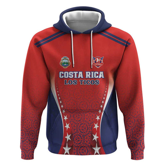 Custom Costa Rica Football Los Ticos Sporty Style Hoodie