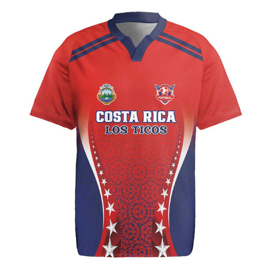 Custom Costa Rica Football Los Ticos Sporty Style Rugby Jersey