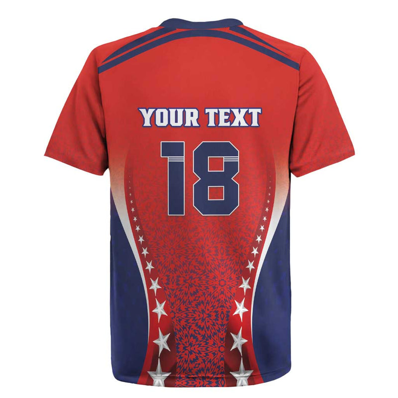Custom Costa Rica Football Los Ticos Sporty Style Rugby Jersey