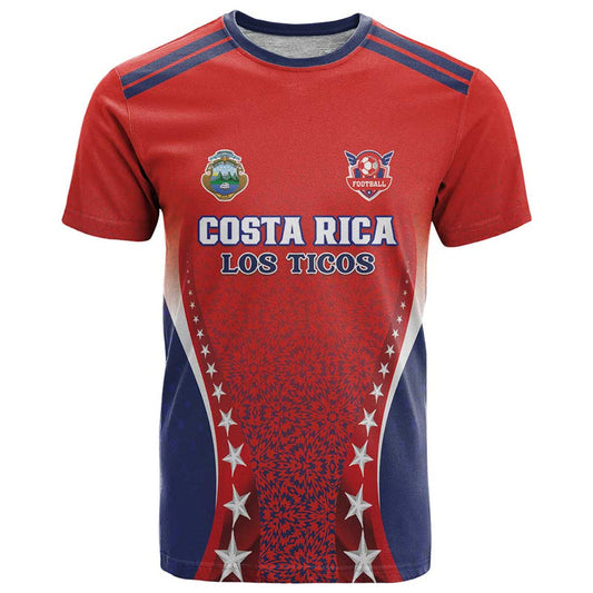 Custom Costa Rica Football Los Ticos Sporty Style T Shirt