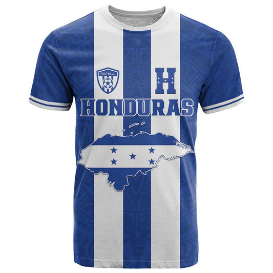 Custom Honduras Football La H Go Champion T Shirt