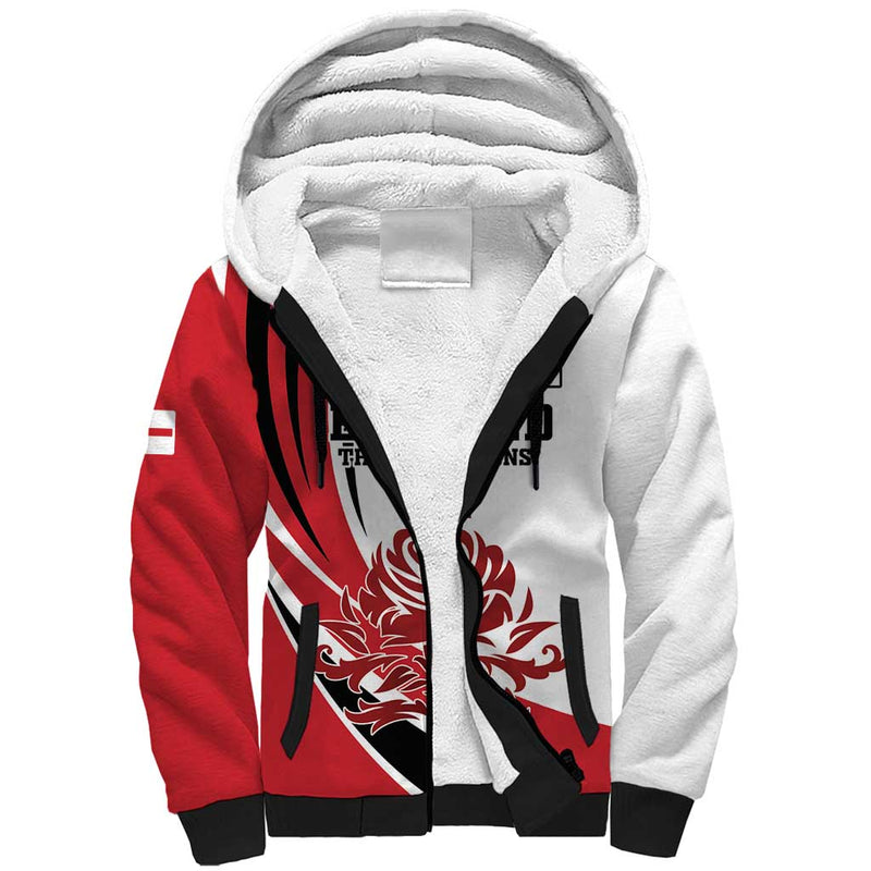 Custom England Football Simple Style Sherpa Hoodie