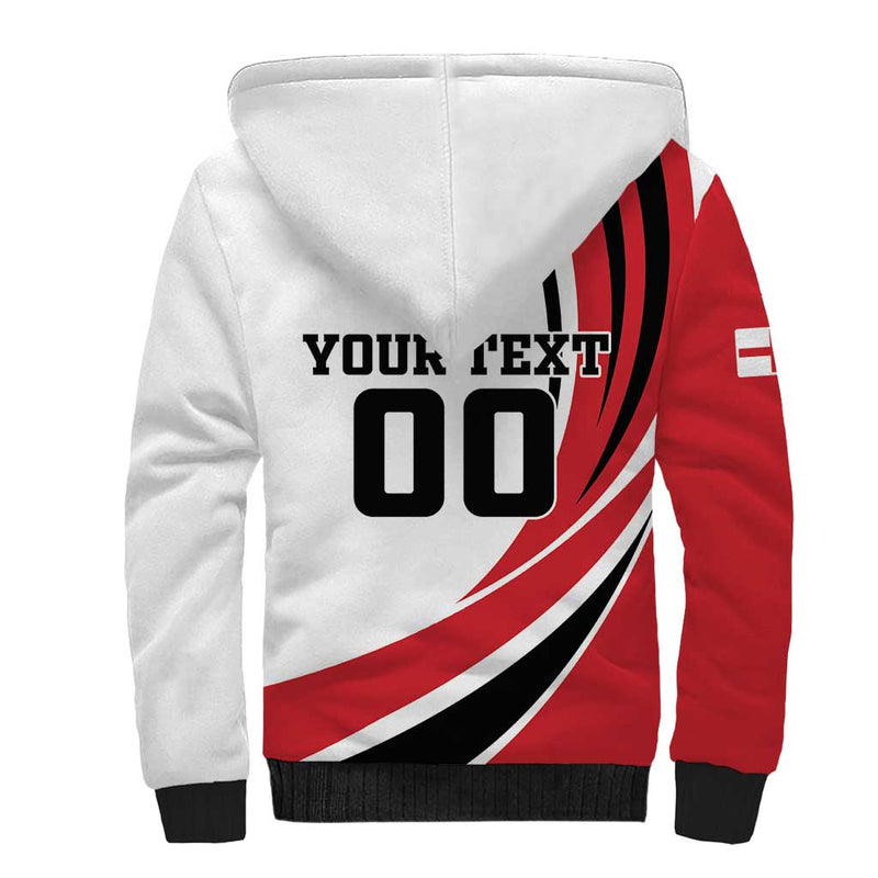 Custom England Football Simple Style Sherpa Hoodie