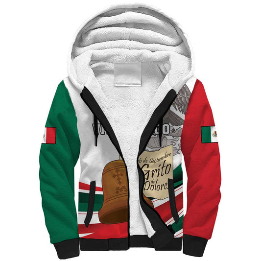 Custom Mexico Independence Day El Grito De Independencia Sherpa Hoodie