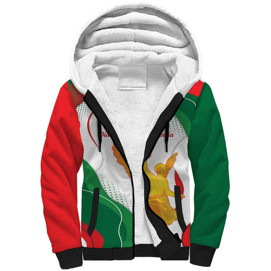 Custom Mexico Independence Day Monumento A La Independencia Sherpa Hoodie