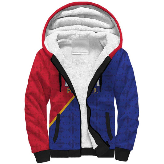 Custom Haiti Football Les Grenadiers Sherpa Hoodie