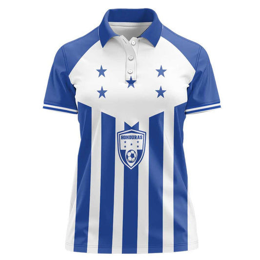 Custom Honduras Football Los Catrachos Sporty Style Women Polo Shirt