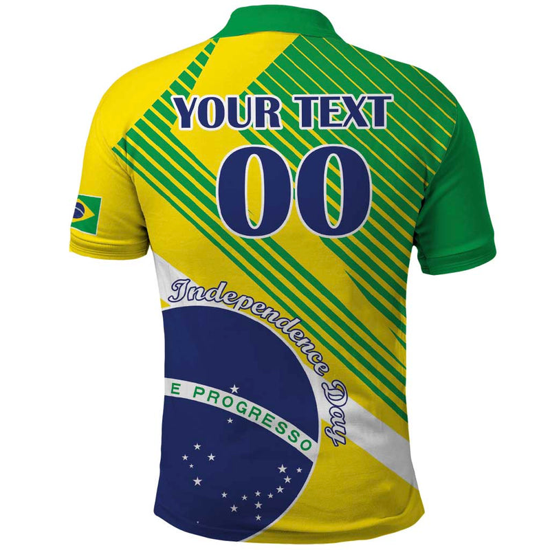 Custom Brazil Independence Day Toco Toucan Ordem e Progresso Polo Shirt