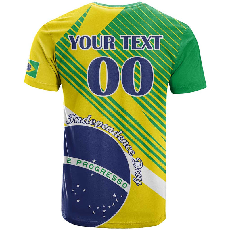 Custom Brazil Independence Day Toco Toucan Ordem e Progresso T Shirt