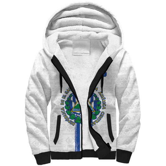 Custom El Salvador Football La Selecta Sporty Style Sherpa Hoodie