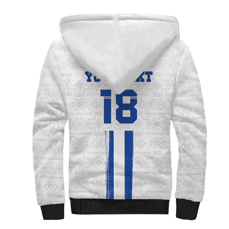 Custom El Salvador Football La Selecta Sporty Style Sherpa Hoodie