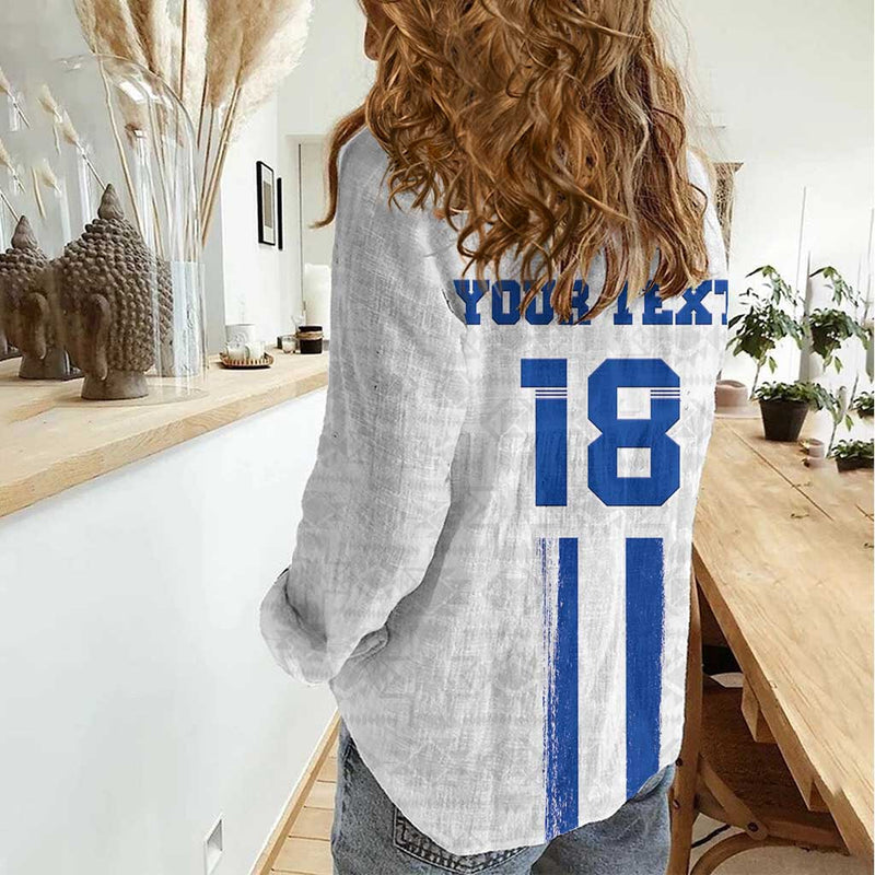 Custom El Salvador Football La Selecta Sporty Style Women Casual Shirt