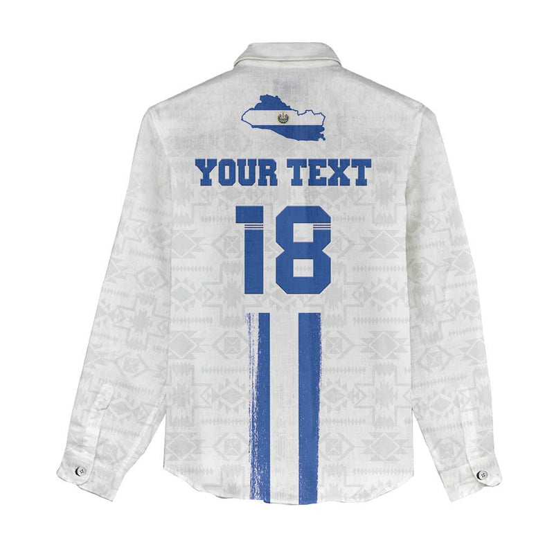 Custom El Salvador Football La Selecta Sporty Style Women Casual Shirt