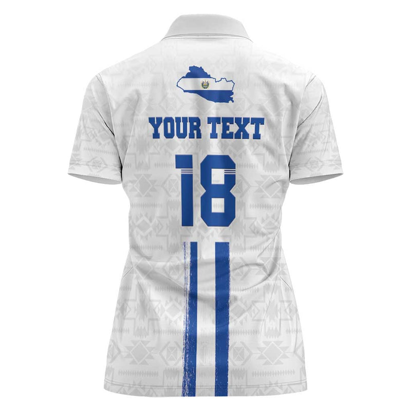 Custom El Salvador Football La Selecta Sporty Style Women Polo Shirt