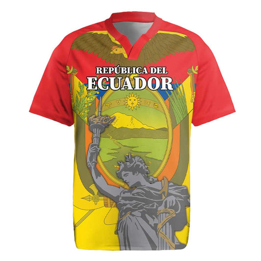 Custom Ecuador Independence Day 1809 Monumento A La Independencia Rugby Jersey