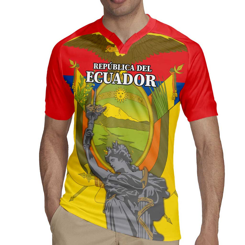 Custom Ecuador Independence Day 1809 Monumento A La Independencia Rugby Jersey