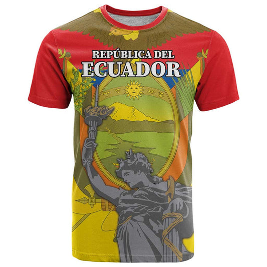 Custom Ecuador Independence Day 1809 Monumento a la Independencia T Shirt