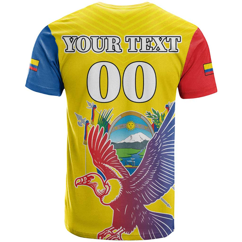 Custom Ecuador Independence Day Andean Condor With Coat Of Arms T Shirt