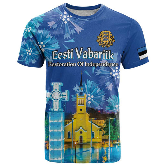 Estonian Restoration of Independence Freedom Square Tallinn Capital T Shirt