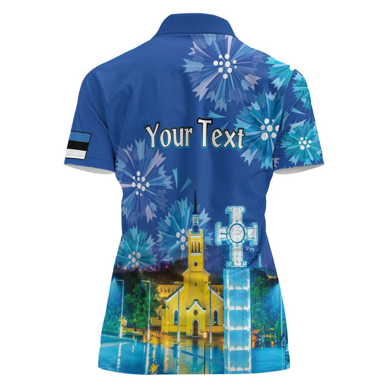 Estonian Restoration of Independence Freedom Square Tallinn Capital Women Polo Shirt