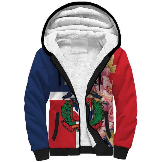Dominican Republic Bayahbe Rose Sherpa Hoodie