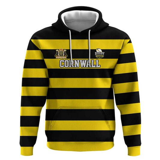 Custom Cornwall Rugby Hoodie One and All