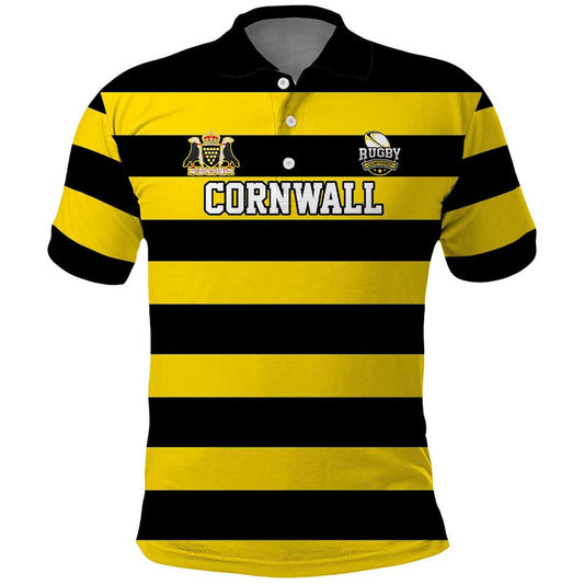 Custom Cornwall Rugby Polo Shirt One and All