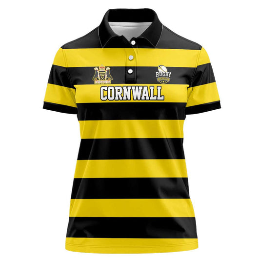 Custom Cornwall Rugby One And All Women Polo Shirt